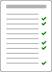 Symbolbild einer Checkliste